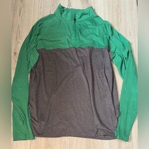 Colosseum Green and Gray Zip Up sweatshirt